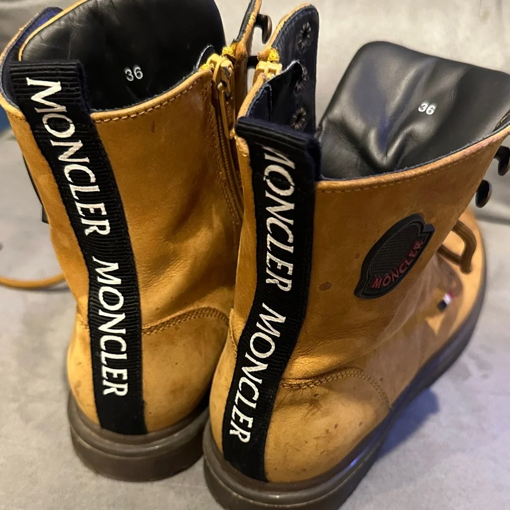 Men's Tan Suede Lace-Up Work Boots
